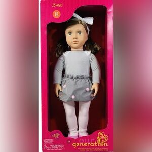 Our Generation Bina With Pom Pom Skirt 18" Fashion Doll